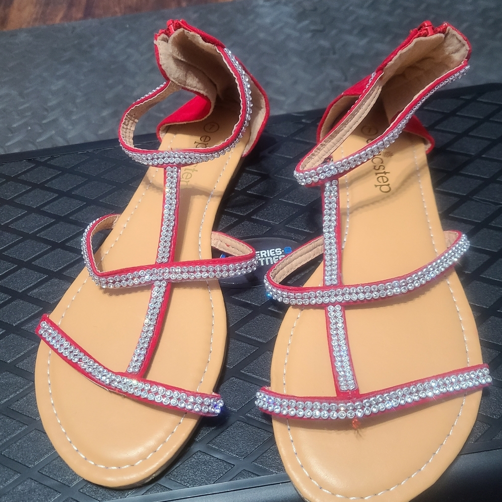 Red sandals